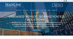 Desktop Screenshot of mainlineprivatewealth.com