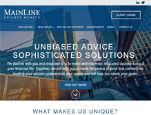 Tablet Screenshot of mainlineprivatewealth.com